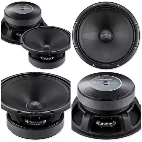 Pair of Apocalypse 6.5' Midrange 150W RMS 4-Ohm Steel Frame Speakers