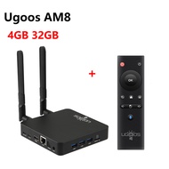 Ugoos Pro AM8 4GB 32GB สมาร์ททีวี11 Amlogic S928X-J 8GB 64GB WiFi6 BT5.3 1000M ชุดกล่องด้านบน AV1 Do