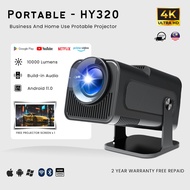 HY320 Projector 4K Android 11.0 LCD 4K Projector 1080P Double WIFI With bluetooth /screen mirror 投影仪