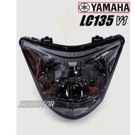 💥PROMOSI LC135 V1 HEAD LAMP LC135 TINTED SMOKE HEAD LIGHT LC135 V1 CLEAR LAMPU DEPAN LC V1 TINTED LA