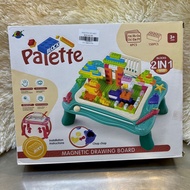 Block Palette 2 in 1 Magnetic Drawing Board & Block