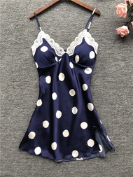 M1 Women Sleepwear Sleep dress pyjamas Silk Satin LSL509