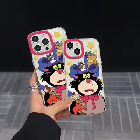 Lucifer Cat Clear Space Phone Case for Vivo T1 V15 V23 V23E V25 V27 V29 V29E V30E V40 5G Pro Transpa