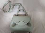 Polene Number One Nano - Taupe Textured leather