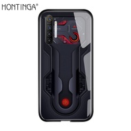 Hontinga สำหรับ realme XT กรณีเทคโนโลยีแผงวงจรสำรวจสำรวจรูปแบบรุ่นโทรศัพท์กรณีกระจกปกหลังปลอก