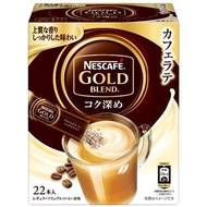 [Direct from japan]  Nescafe Gold Blend Rich Deep Café Latte Stick Coffee 22 bottles