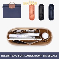 WITTE 1Pcs Linner Bag, Multi-Pocket Storage Bags Insert Bag, Durable Felt with Zipper Travel Bag Organizer for Longchamp LE PLIAGE CLUB Briefcase S