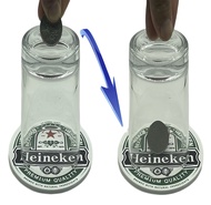 Coin Magic Tricks for Adults and Coin Thru Glass Magic Prop Set, Stunning Performance!