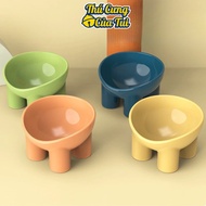 Single Anti-Humpback Bowl with 4 Multicolored Elephant Legs for Pets Dogs and Cats - My Pets