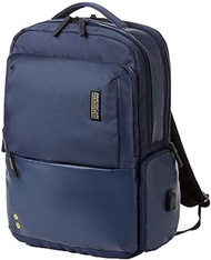 American Tourister Zork Polyester 2 Compartment Laptop Unisex Backpack (Blue,Frsz), NAVY, FRSZ, Modern