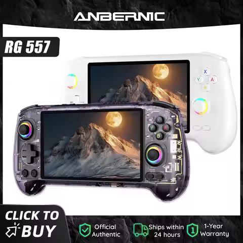 Anbernic RG557 Handheld Game Console 5.48'' AMOLED Android 14 5500mAH Bluetooth 5.3 Portable Video G