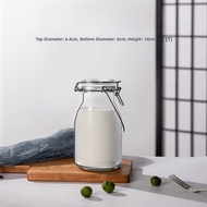 Food Grade Sealed Glass Bottle Milk Bottle Empty Juice Drink Storage Homebrew Storage Container Cyli