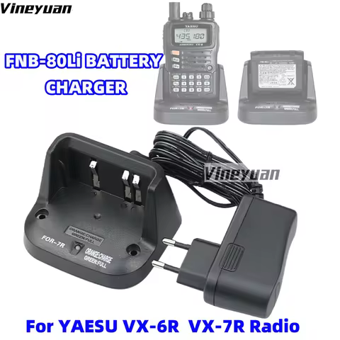 CD-15 CD-15A Rapid Charger for YAESU VX-5 VX-5R VX-6 VX-6R VX-7R VXA-700 FNB-58Li FNB-80Li Battery h