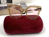 Gucci แว่นตากันแดด รุ่น GG0281SA 004 ( Pink-Gold )