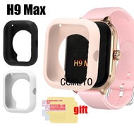 For H9 MAX Case Smart Watch Soft Protector Bumper Silicone Half Cover Screen Protector Film