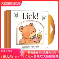 Milu Picture Book Lick Matthew Van Fleet Fleet Matthew Van Fleet Original English Books