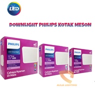 Lampu Philips Downlight Led 9w 13w 17w Kotak LED 59451 SQ Meson 9 13 17 Watt 9watt 59465 13watt 17watt 59467  Inbow IB Panel Hias Plafon Hotel Kamar SNI GARANSI RESMI Rumah hotel