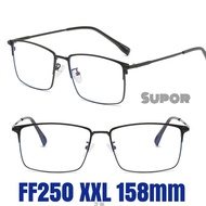 FF250 Frame kacamata Pria Lebar Lensa 63 paling besar buat Minus Progresif ukuran XXL 158 mm