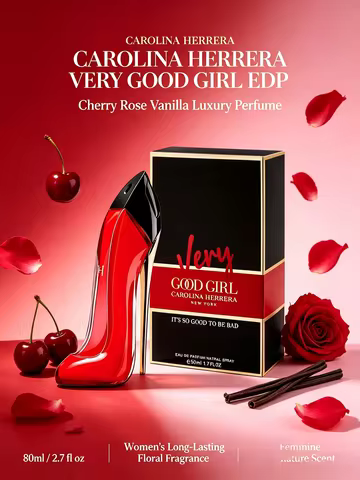 Carolina Herrera Very Good Girl EDP 80ml Women Luxury Cherry Rose Vanilla Perfume Long Lasting Flora