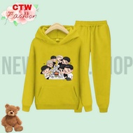 Sweater Hoodie DINNER Set/1 Set Of Children's Sweater/Size S (4-6Yrs) M (7-9Yrs) XL(10-14Yrs)