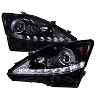 IS250 `06 Head Lamp Projector Black W/DRL ( Compatible with Xenon )