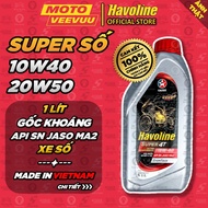 [MTVV] Lubricant oil No. CALTEX HAVOLINE SUPER 4T 10W40 20W50 1 Liter Mineral base with additives<EN