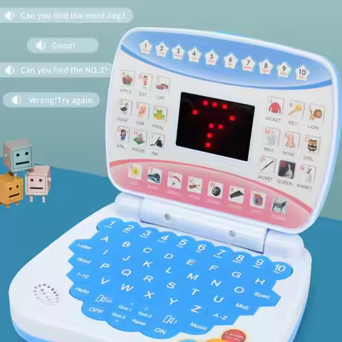 Electronic Learning Machine Educational Mini Child Laptop Computer With Mouse English Language Learn