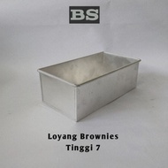 Brownie cake square pan 20x10x7 22x10x7 loyang