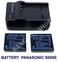 CGA-S005 \ S005E \ DMW-BCC12 แบตเตอรี่ \ แท่นชาร์จ \ แบตเตอรี่พร้อมแท่นชาร์จสำหรับกล้องพานาโซนิค Battery \ Charger \ Battery and Charger Panasonic Lumix DMC-FS1,FS2, FX01,FX07,FX3,FX8,FX9,FX10,FX12,FX50,FX100,FX150,FX180,LX1,LX2,LX3 BY KANGWAN SHOP