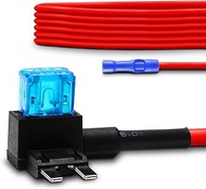 True Mods Headlight DRL Adapter Harness Kit Compatible with Jeep Wrangler JK CJ TJ [2 x 15A Mini Bla