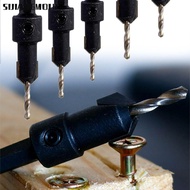 SIJIANGMOLD Woodworking Drill Bit, Pointed Head 1/4" Hex Shank Countersink Drill Bit, Sharp Adjustab