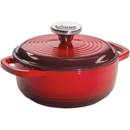 Lodge EC1D43 Enameled Cast Iron Dutch Oven, 1.5-Quart, Red