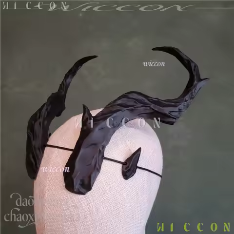 Anime Game Bg3 Cosplay Alora Furry Furrsuit Dragon Demon Drakon Headwear Cos 3D Polylactic Acid Horn