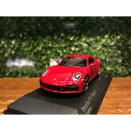1/43 Minichamps Porsche 911 (992) Turbo S Red 410069475 [MGM]
