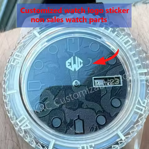 custom dial sticker gold metal transfer silver label small brand mini 3D logo personalized DIY name