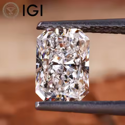 Mishang Jewelry IGI Certificate 1ct 1.5ct 2ct 2.5ct 3ct 5ct Synthetic Diamond CVD Hpht Radiant Cut L