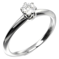 【日本直送】蒂芙尼 TIFFANY&Co. Solitaire 8號 戒指 0.26ct Pt950鉑金 鑽石【二手】A級