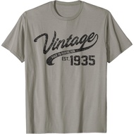 Men's cotton T-shirt Vintage Made In 1935 T-Shirt 83rd Birthday Gift T-Shirt