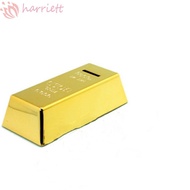 HARRIETT Coin Bank Gold Brick Plastic 1Pcs Gold Bullion Bar Artificial Bullion Prop Coin Case