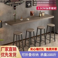 Wall Tea Shop Wall Folding Table Restaurant Table Small Apartment Commercial Dining Table Bar Hangin