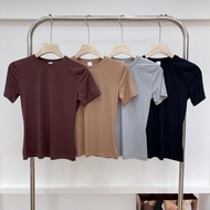 Skims fitseverybody Round Neck Short Sleeve Top T-Shirt All-Match Body Shaper
