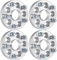 SCITOO 4Pc Allow 5x100 Cars to use 5x4.5 5x114.3mm Wheel Spacers Adapters 1" 25mm 56.1mm CB Bolt On 