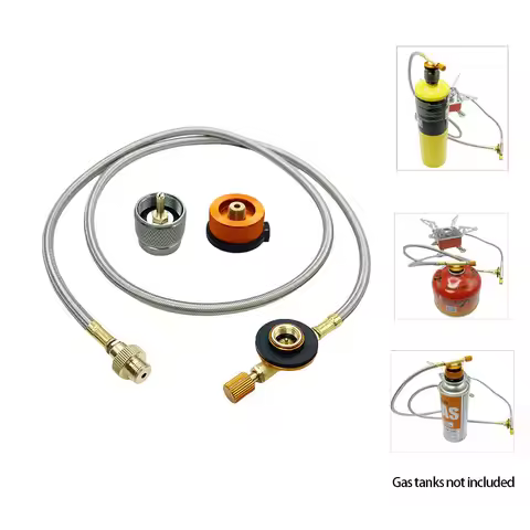 100cm Outdoor Camping Stove Gas tanks Adapter Extension Cord Cylinder Filling Adapter Converter Prop