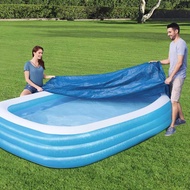 Bestway58108 Square Inflatable Swimming Pool Cover Swimming Pool Dust Cover Thickened PE Swimming Po