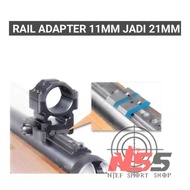 Rail Adapter 11Mm Jadi 21Mm / Rail Converter / Mounting Rail / Rail