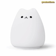 GREAT LED Night Light, Cat 7 Colors Night Lamp, Multicolor Battery Powered Tap Control Breathing Mod