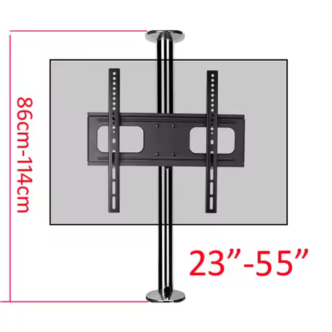 DL-A10S-86 NEW 23"-55" stainless steel LCD TV stand mounts bracket in Partition wall 360 rotate heig