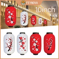 10inch Traditional Japanese Lantern Satin Plum Blossom Hanging Lantern For Izakaya Restaurant