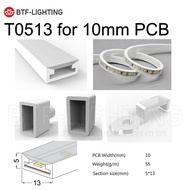 BTF-LIGHTING 13*5mm Silica Gel Tube, IP67 Waterproof, Suitable for 10mm width SMD light strip.