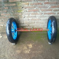 Satu set Roda Gerobak Dorong Ring 14/275(2 banvelgas)